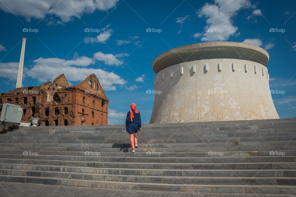 World war panorama and Pavlov's house
