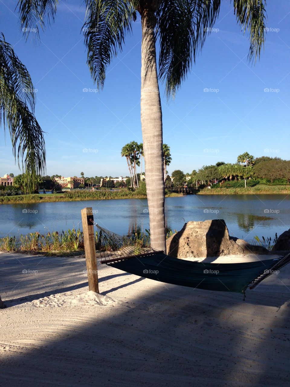 Relaxing on the beach