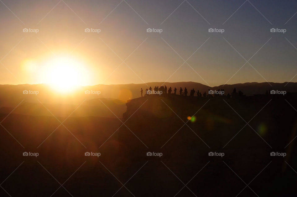 Sunset in atacama