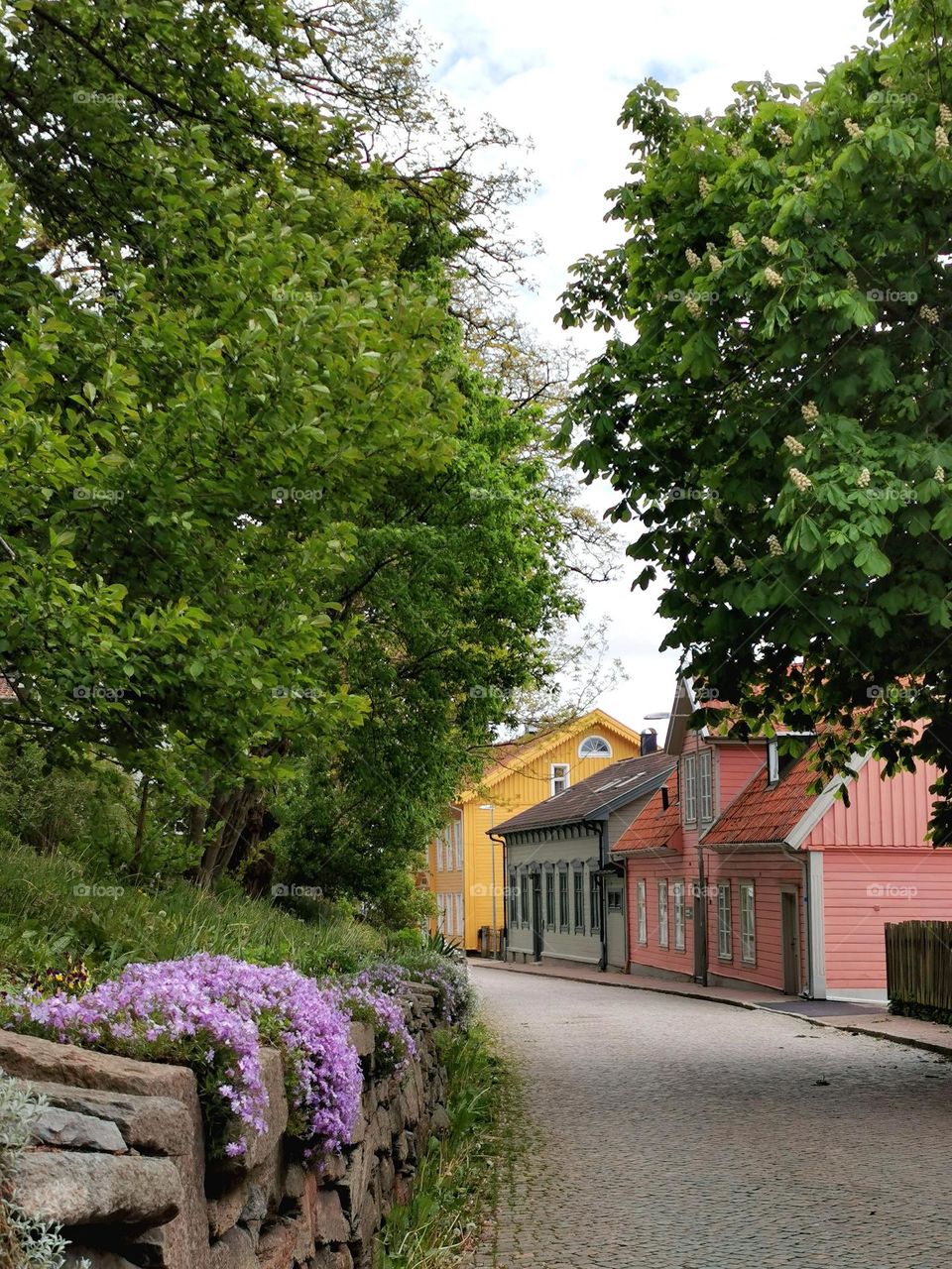 Street with old houses