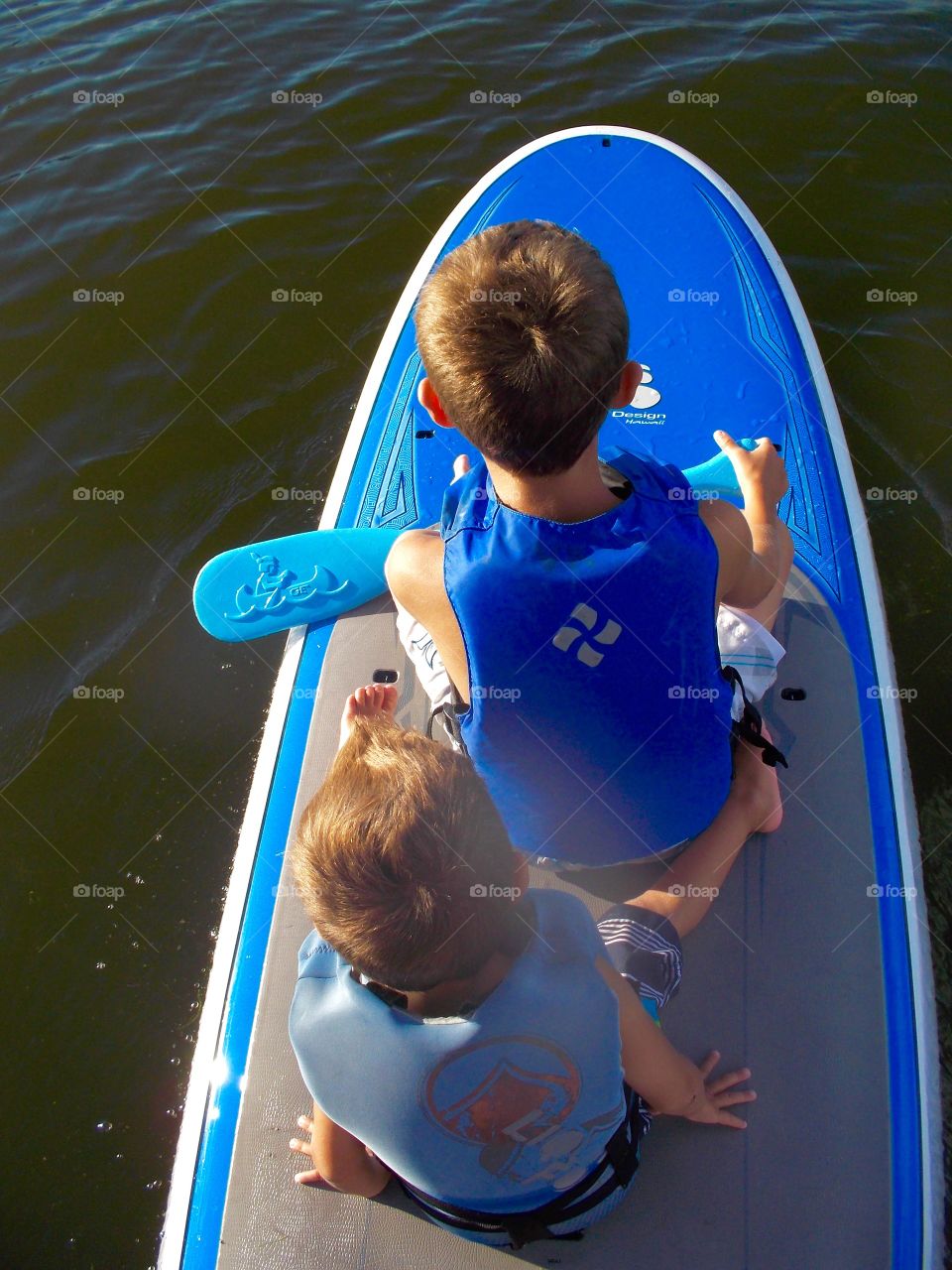 Fun on the Water. Paddle boarding 