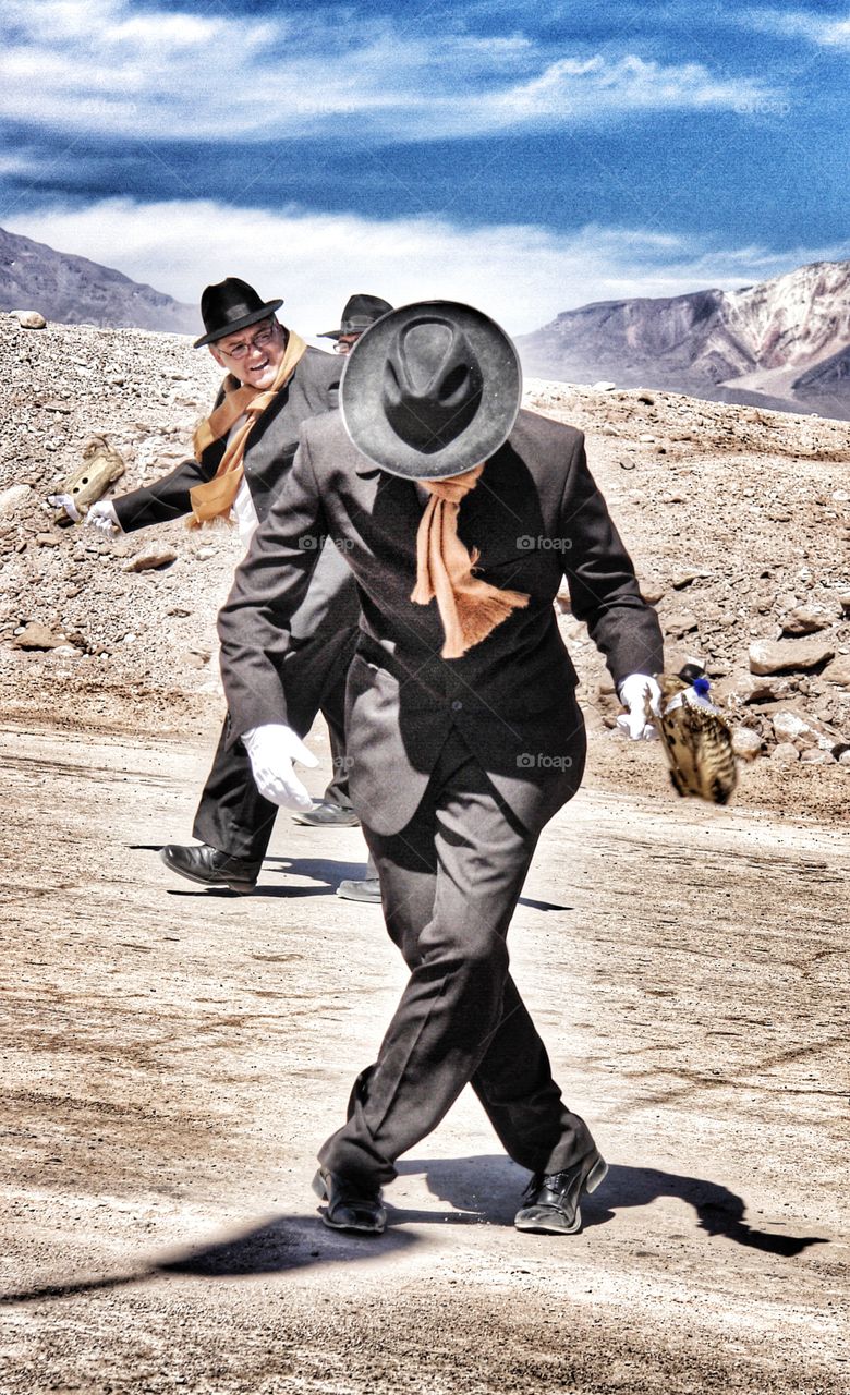 Dancing in the desert, Atacama Desert, Chile. Dancing in the desert, Atacama Desert, Chile