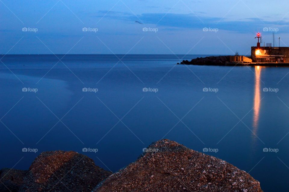 dawn at the port