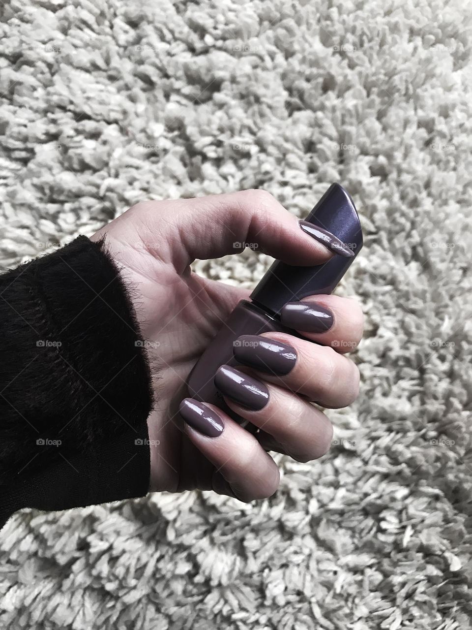 Purple nail polish 