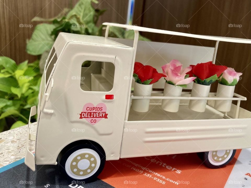 Cute little flower truck 