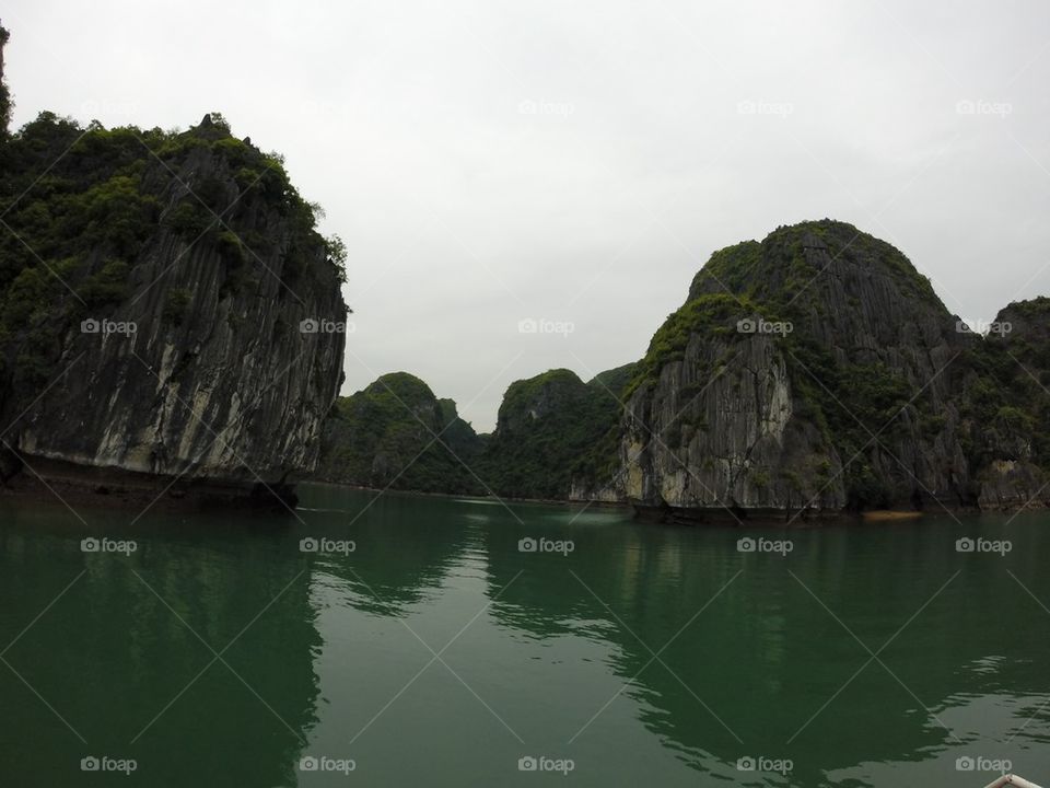 Limestone Rocks in Vietnam