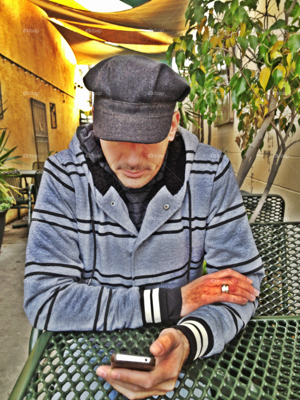 garden hands man hat by emmanuelgr