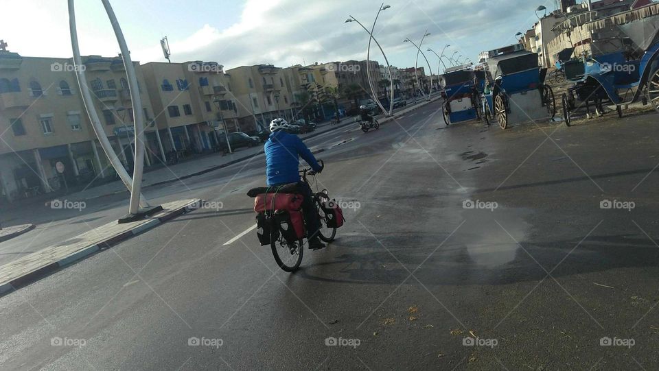 Beautiful trip on bicycle