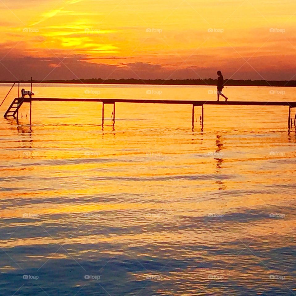 Nice summer evening at Beach in Denmark 