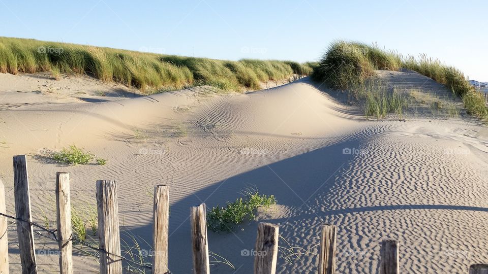 View of sand dunes