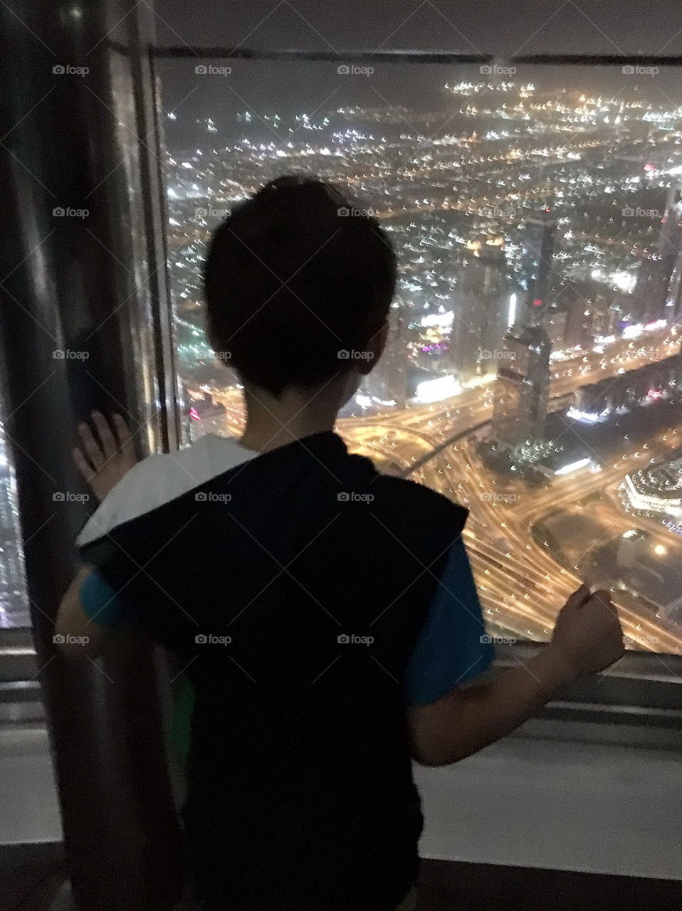 Night view from Burj Khalifa