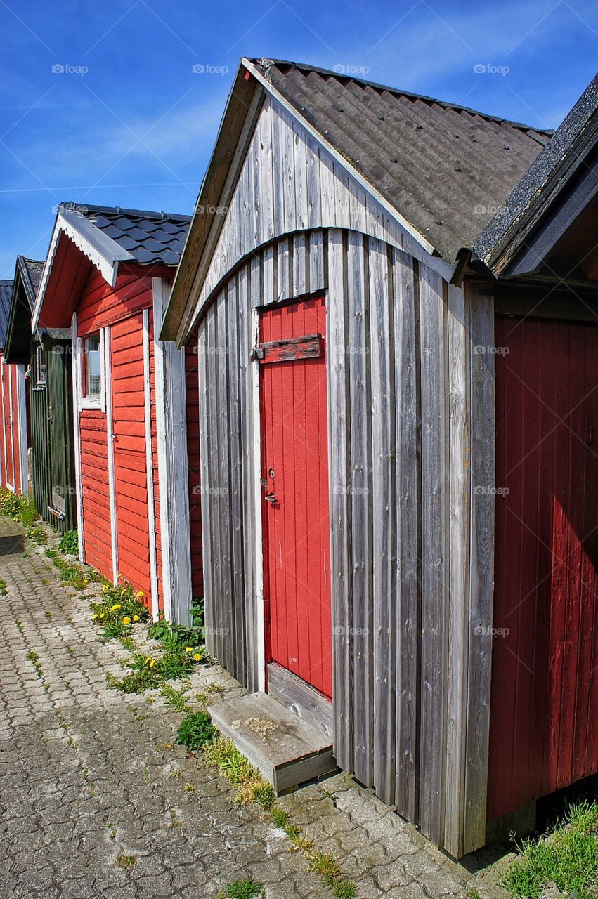 Huts of fishermen