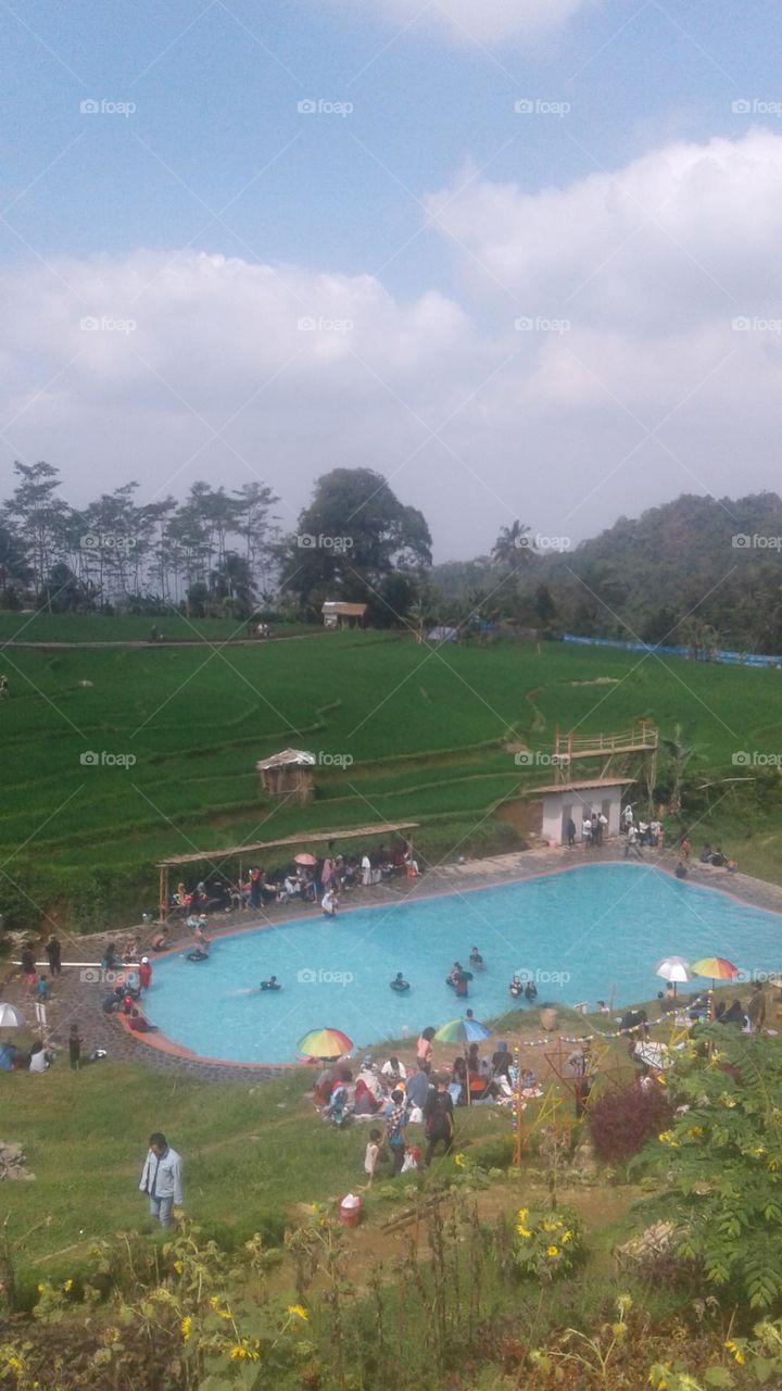 a tourist place called melung, central java, indonesia