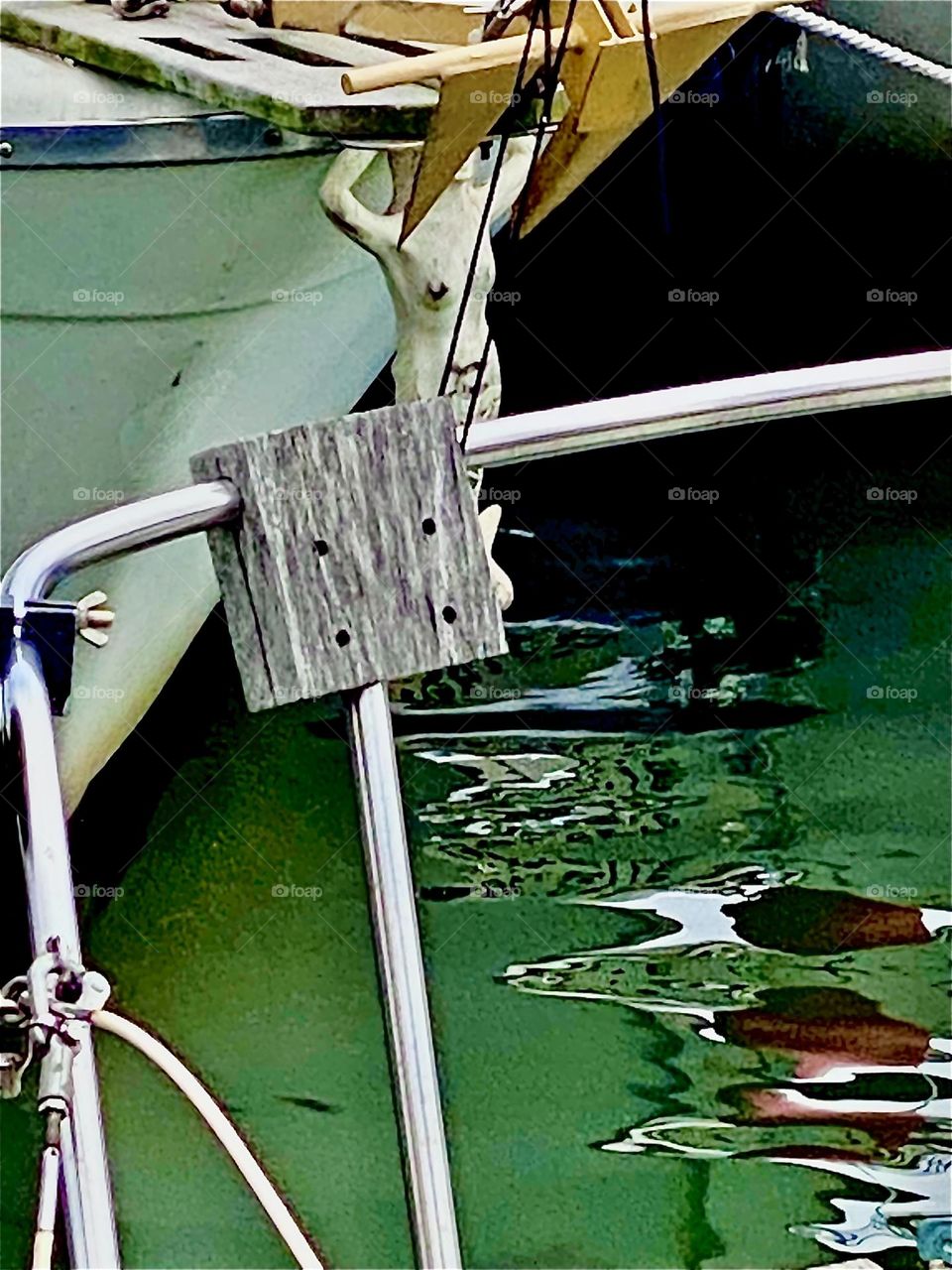 Some boats have a “figurehead” tied to them. Our boat came with one, a mermaid. Coincidentally I had wished for one. The boat was named “Jonie G.” before we renamed it “Salvation”. So “Jonie” has to be the mermaid’s name. 2022. Hypnotic Productions