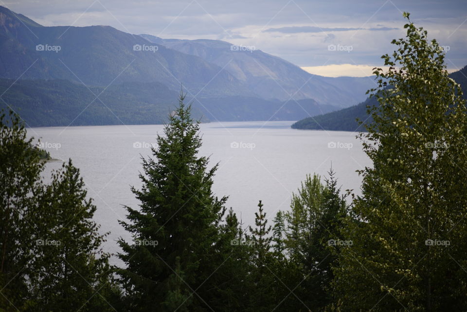 A view of Slocan Lake from the Slocan Lake Golf Club