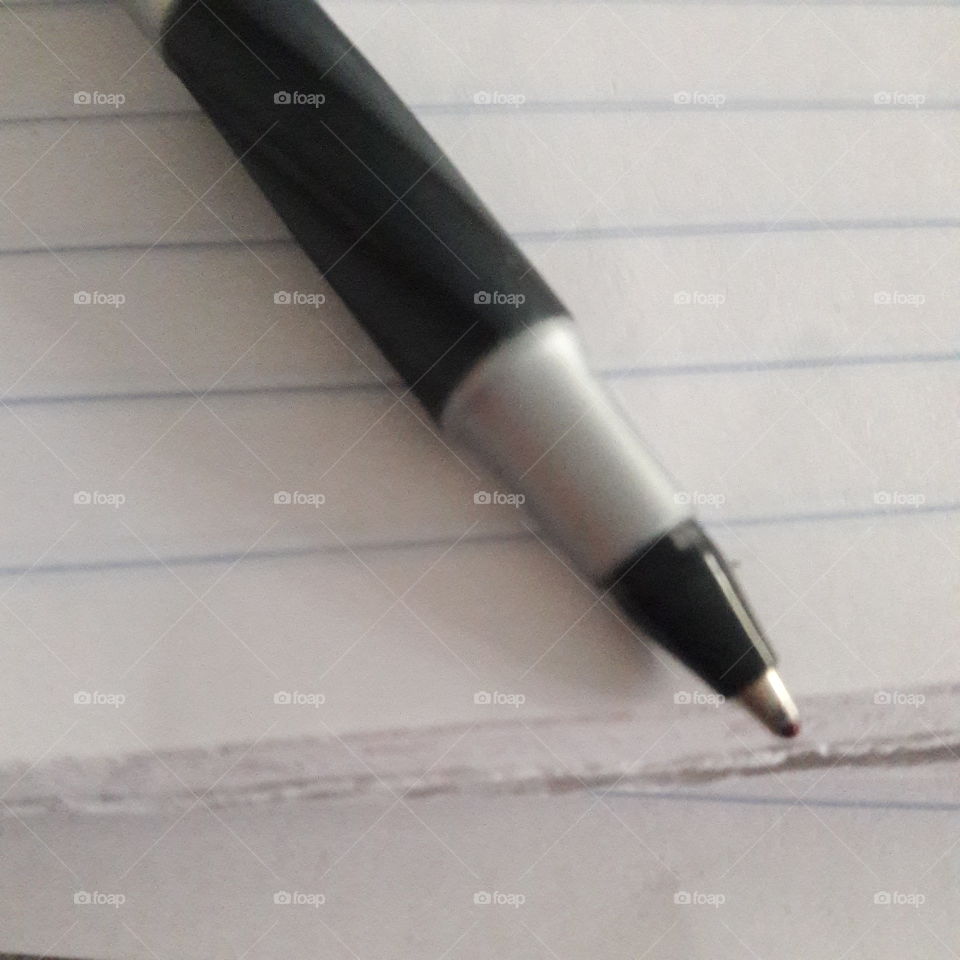 pen on paper