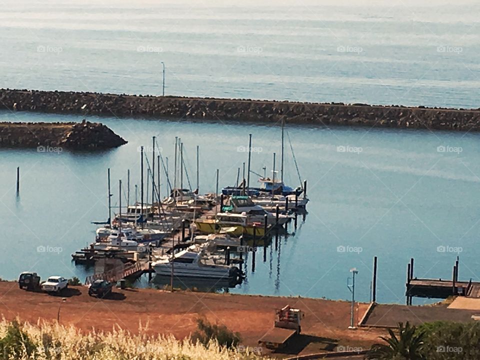 Australia marina view. Harbour view, Whyalla, south Australia