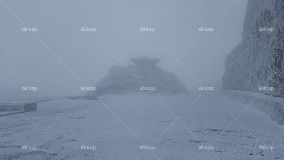black and white . our climb was 1000 steps from the snow but it was just an uphill