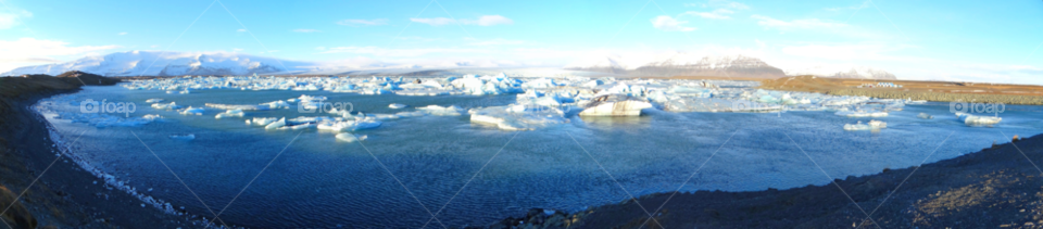 Jocusarlon glacier bay. Glacier bay in Iceland