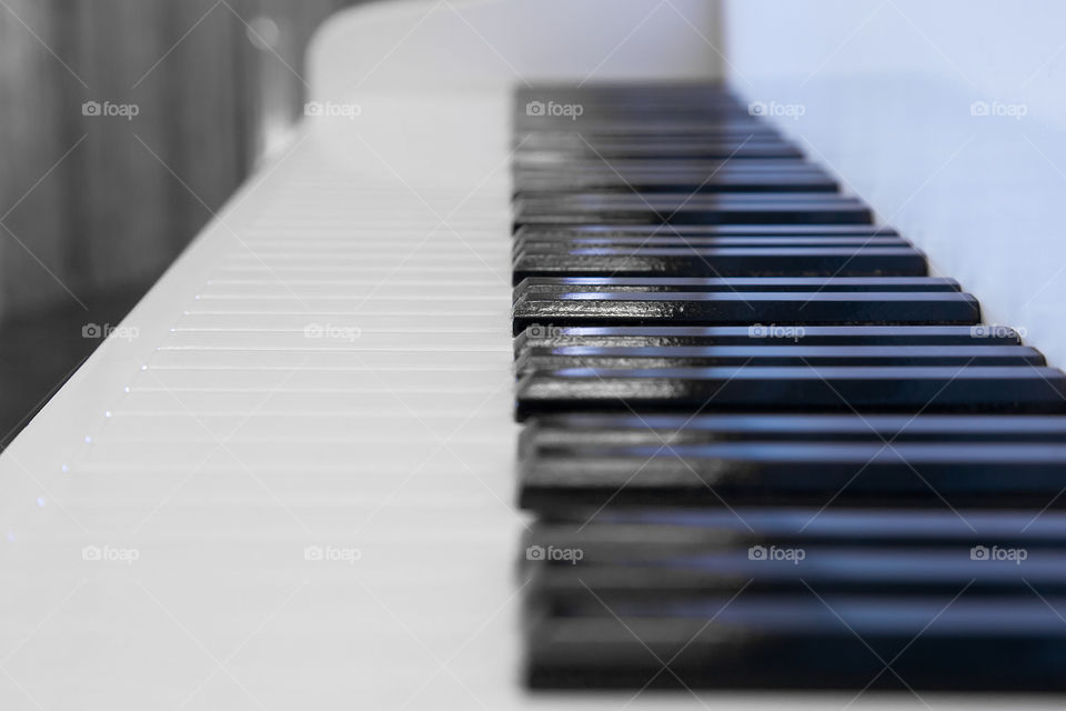 Close-Up Of Piano Keys