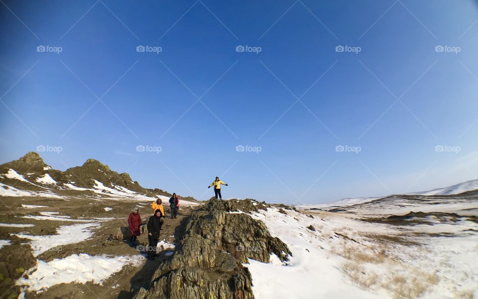 The hill in Ol'khon, Russia where iur hand were terribly freezing but pretending like nothing happens ha...a