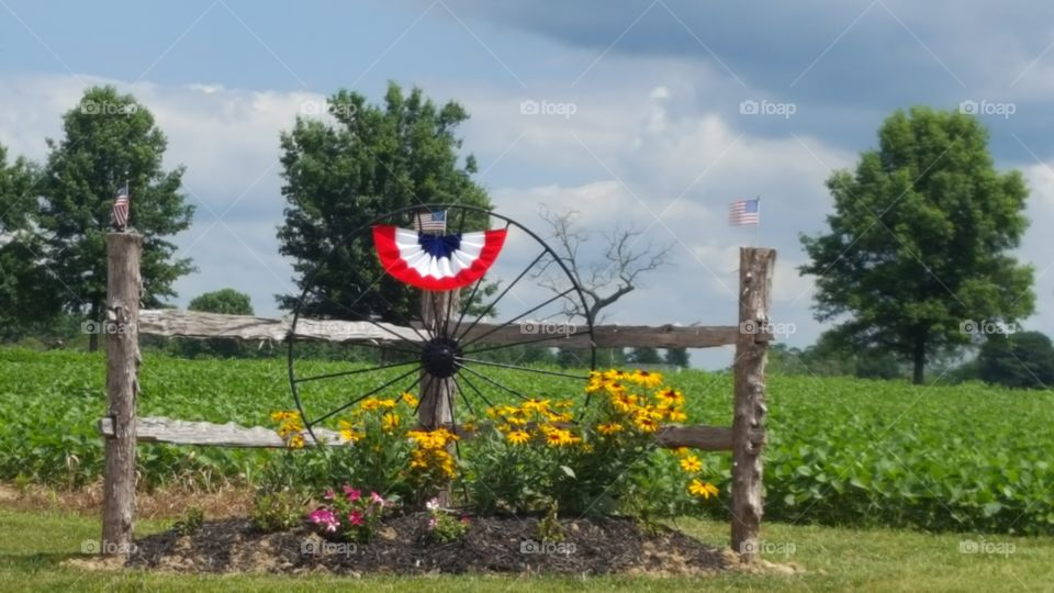 Red white and blue