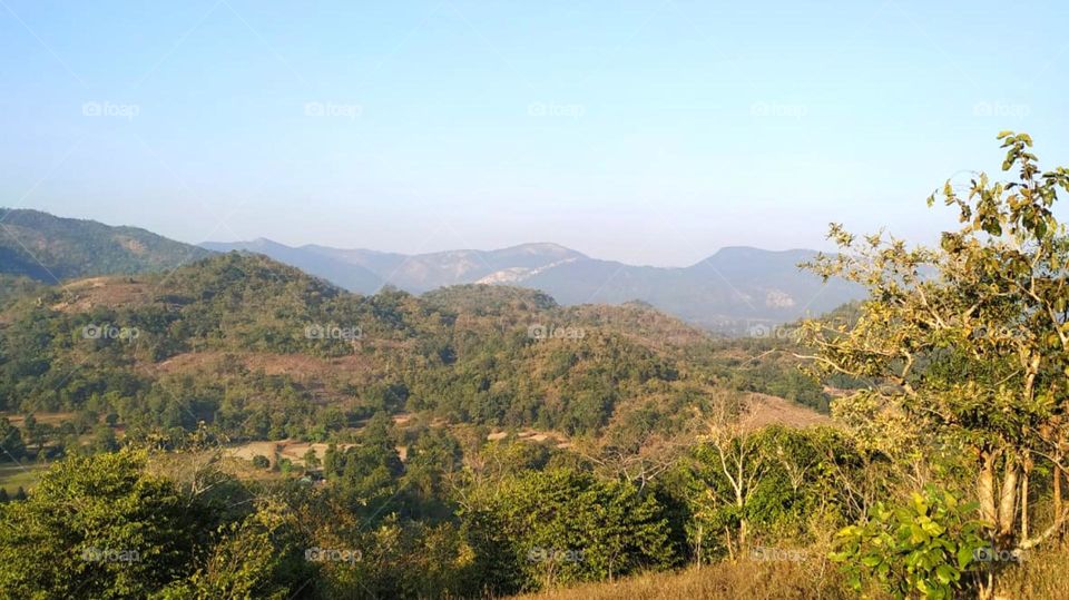 Attractive mountain range