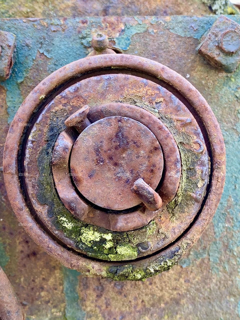 Old rusty farm equipment