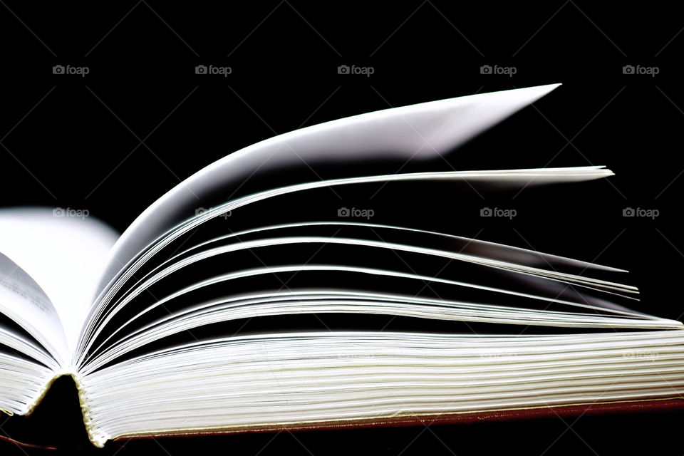 open pages of book
