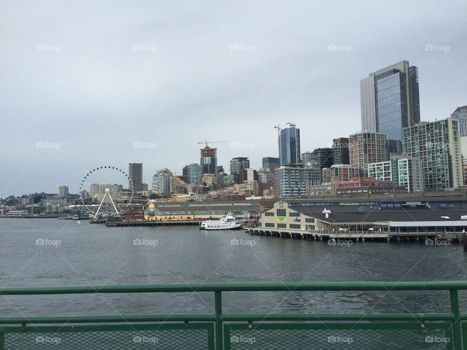 City, River, Skyline, Water, Architecture