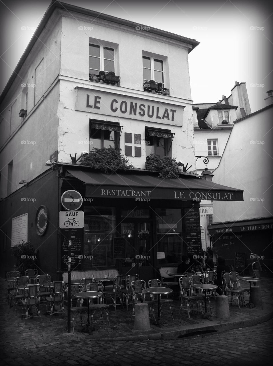 paris black and white french montmartre by andrebees