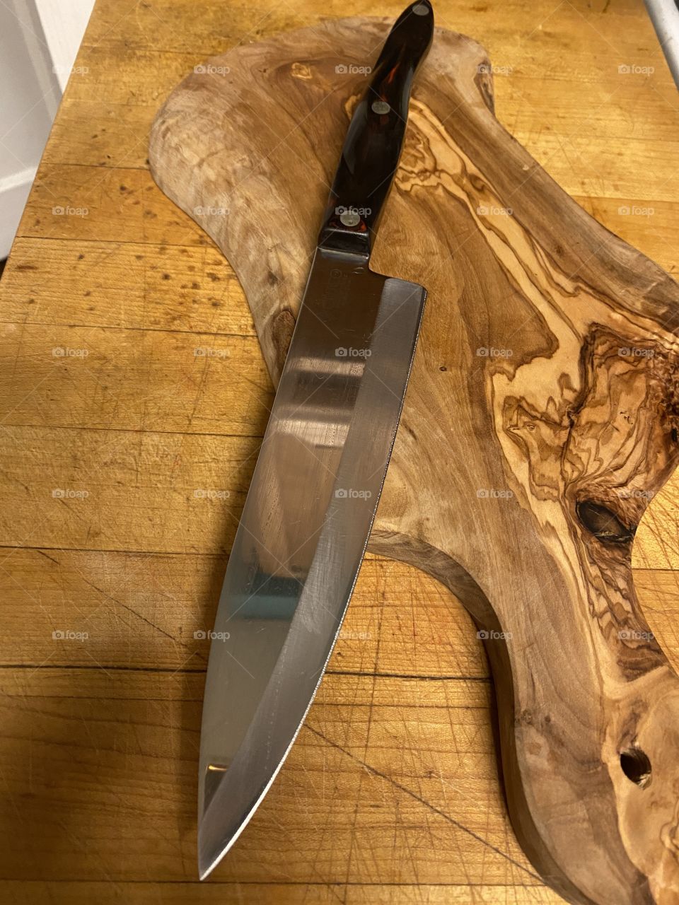 Chef’s knife cooking 