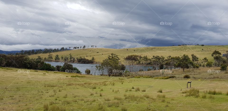 Storm coming over the bay