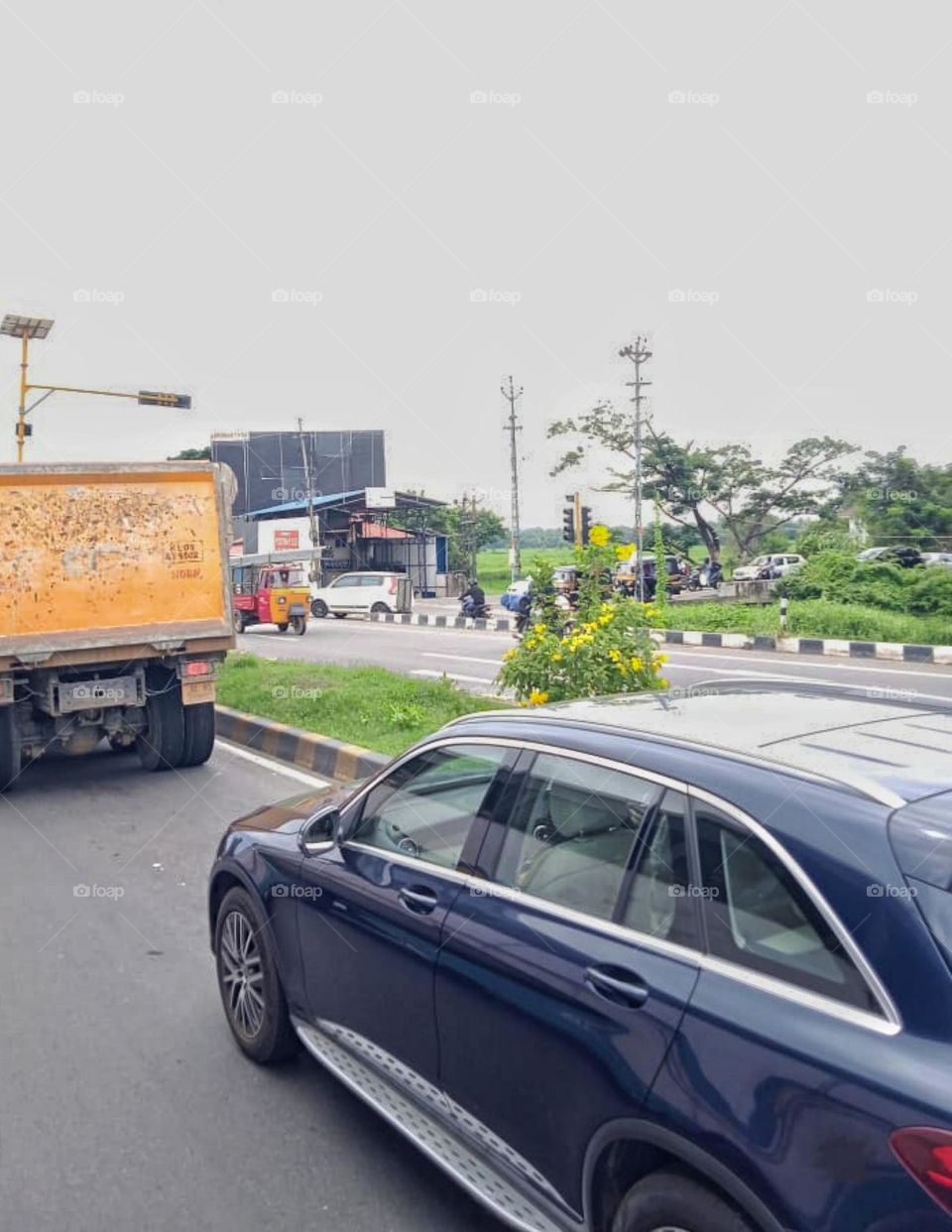 road traffic in national highway