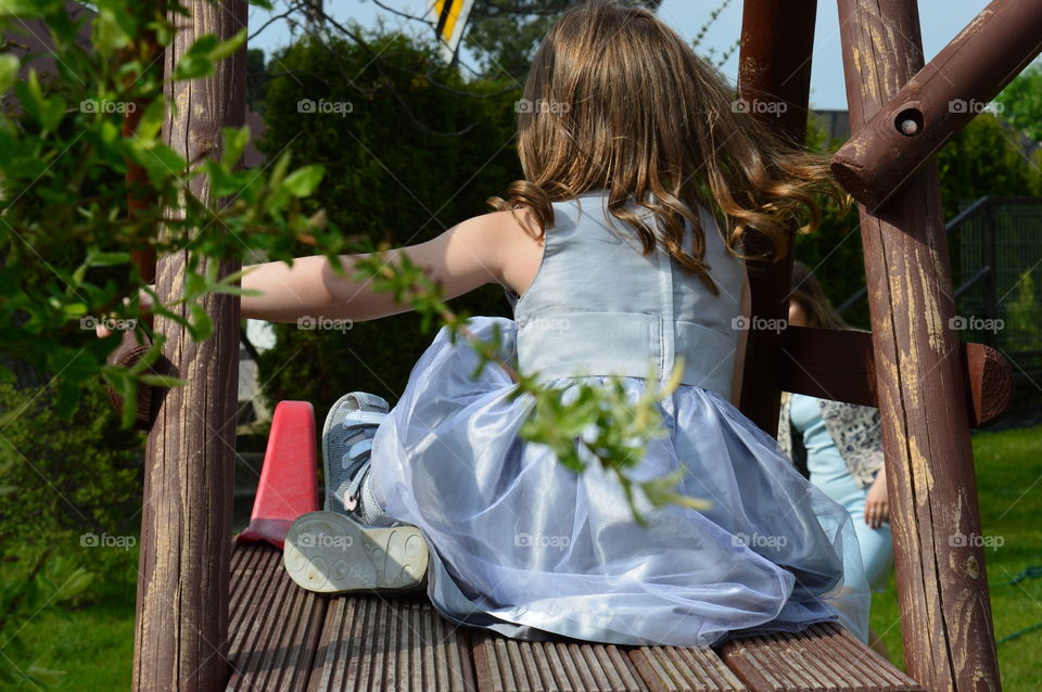 Girl in the playground