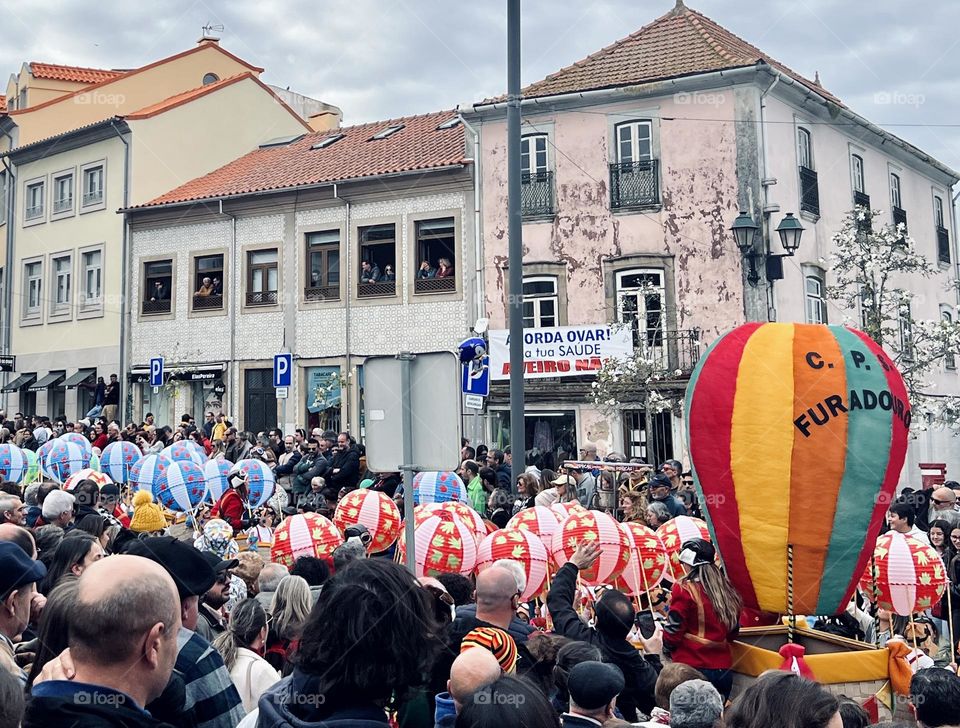 Carnival parade in Ovar, Portugal 
