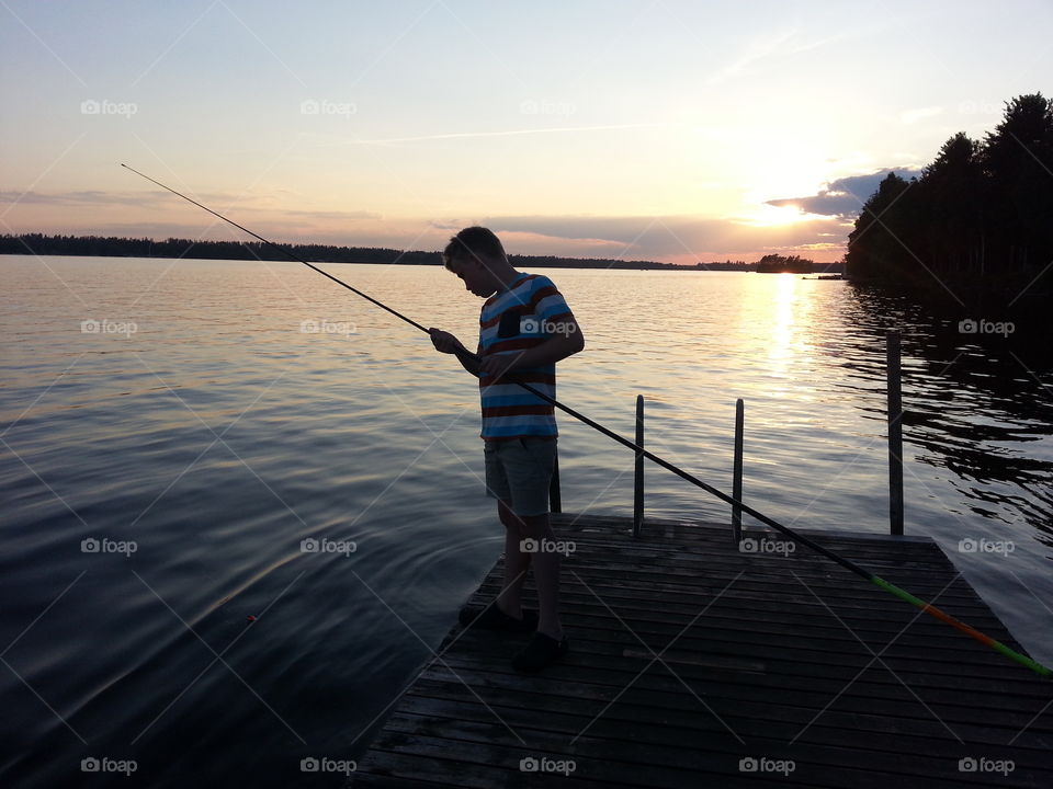 Evening fishing
