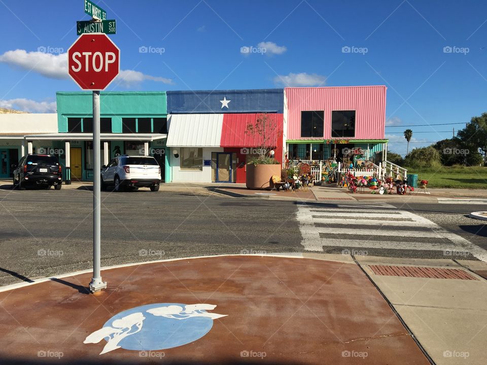 Main Street in Rockport Texas