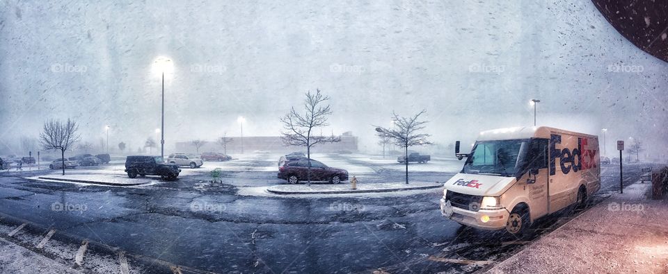 Caught out in the snow squall...