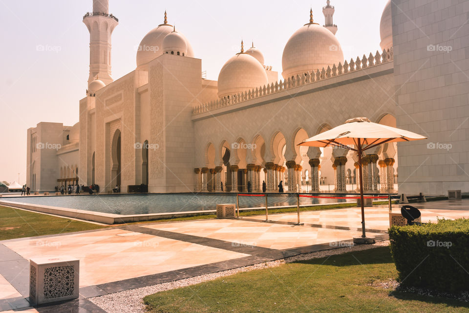 Tranquil view of "JAL MAHAL", famous historical architectural palace of Jaipur City, Rajasthan, India, Asia. Arabic oriental islamic style geometric pattern architecture.