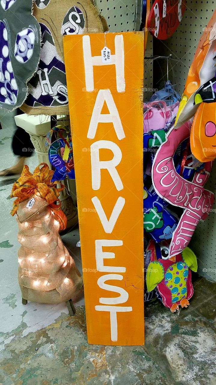 Harvest Sign