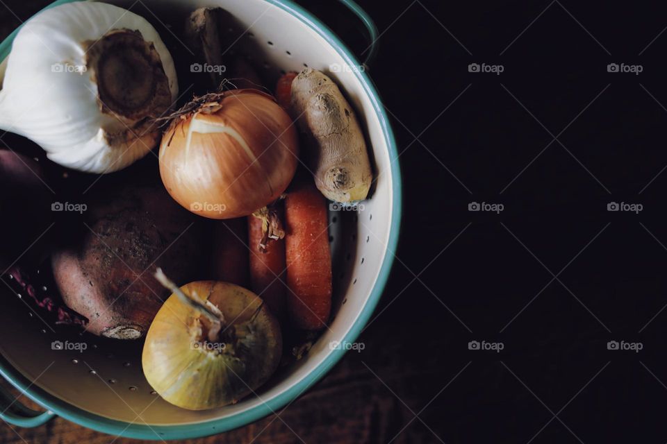 Vegetables from above 