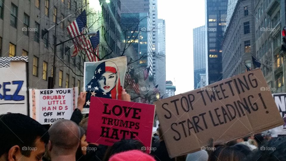 women's march NYC