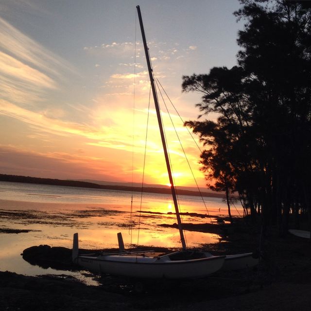 By the lake