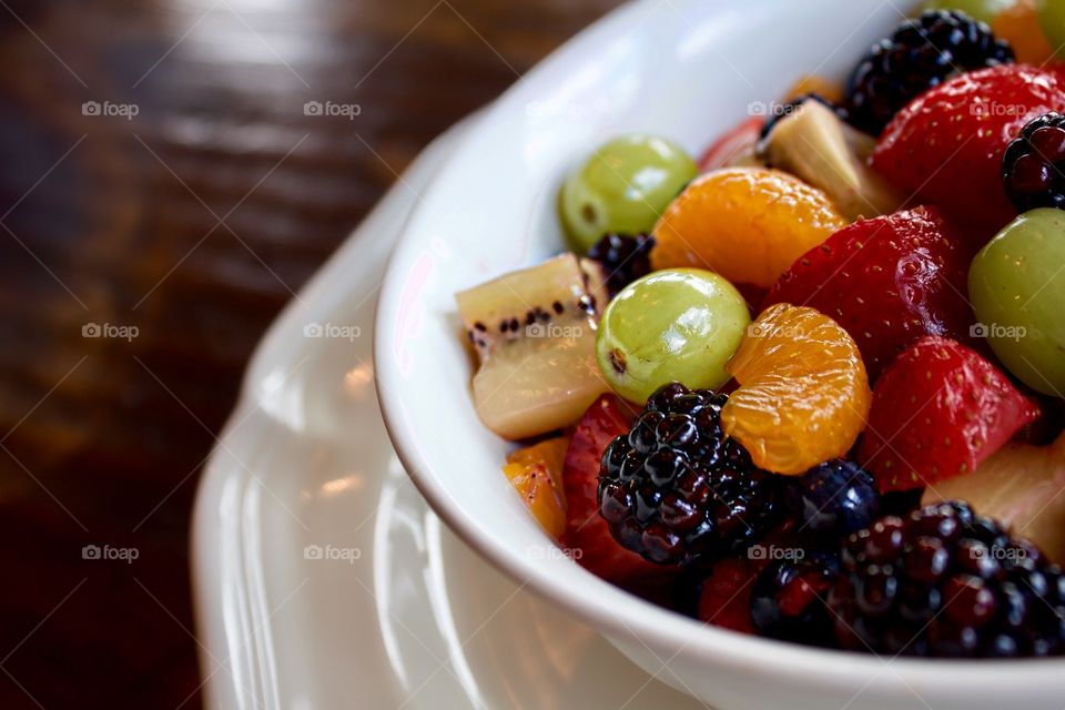 Fruit salad in bowl