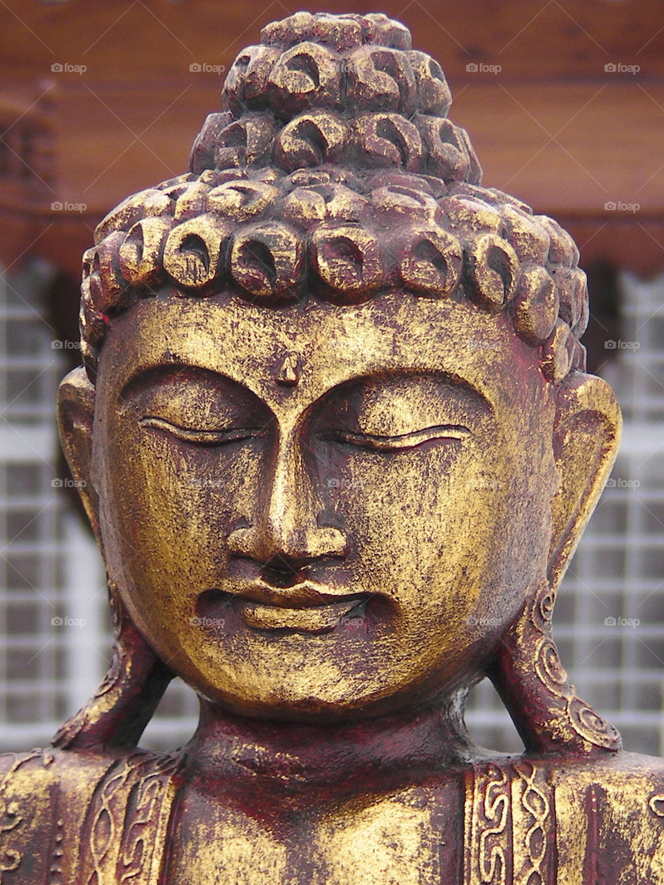 Golden Buddha Head