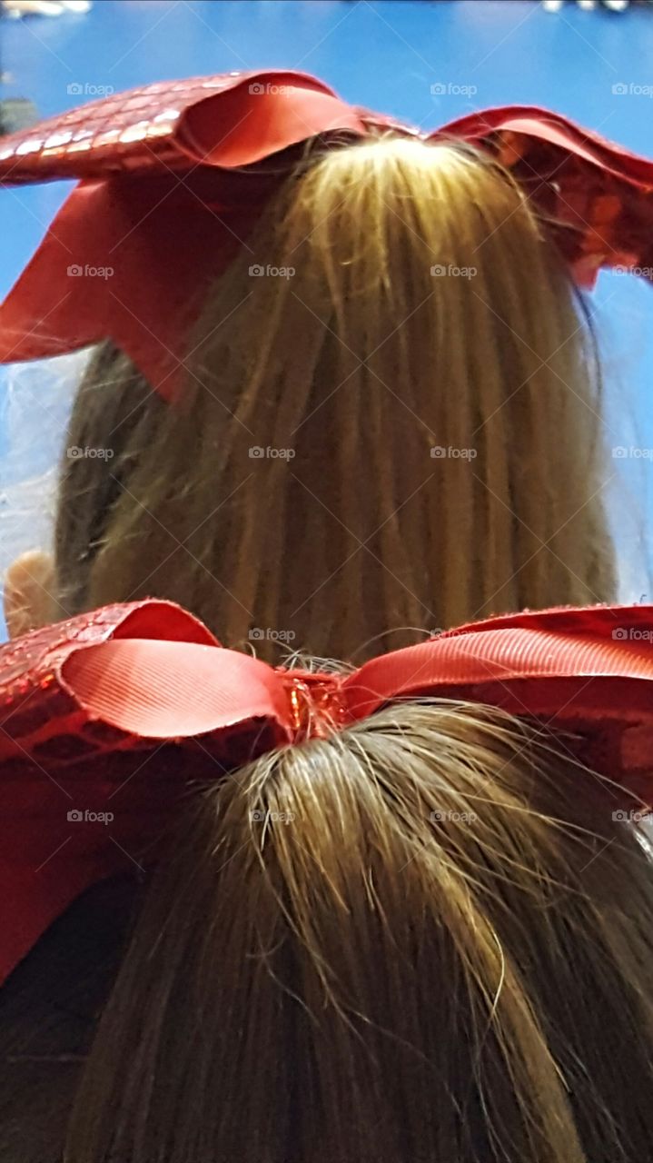 ponytails and bows