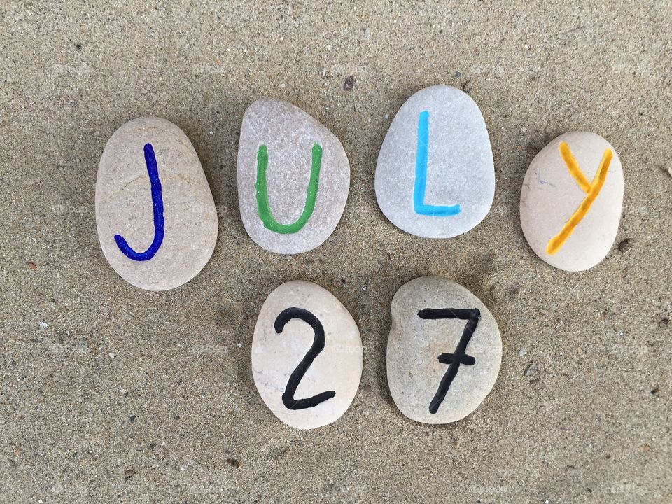 July 27 on stones 