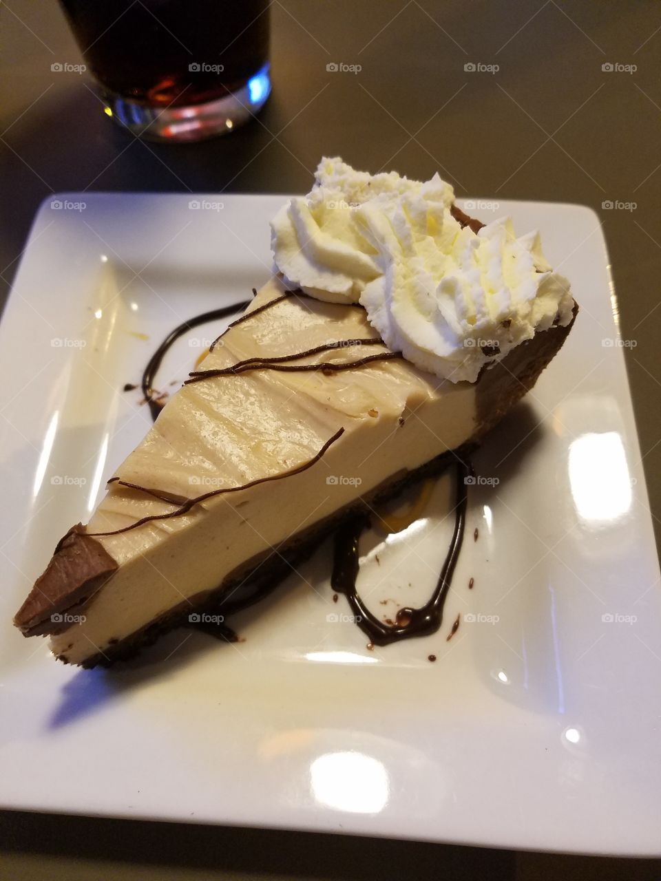 peanut butter chocolate pie at Double Wide