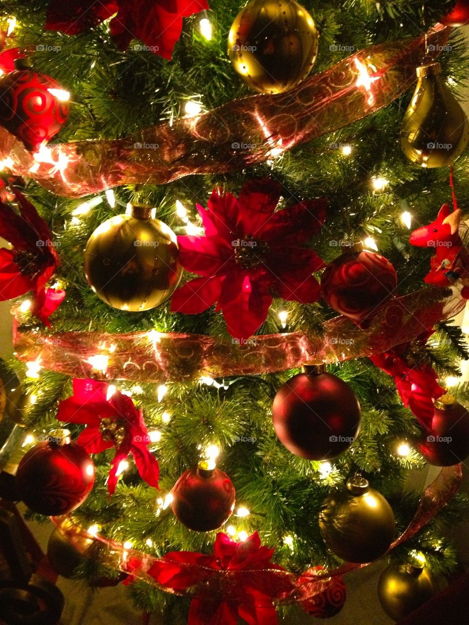 Christmas tree close up